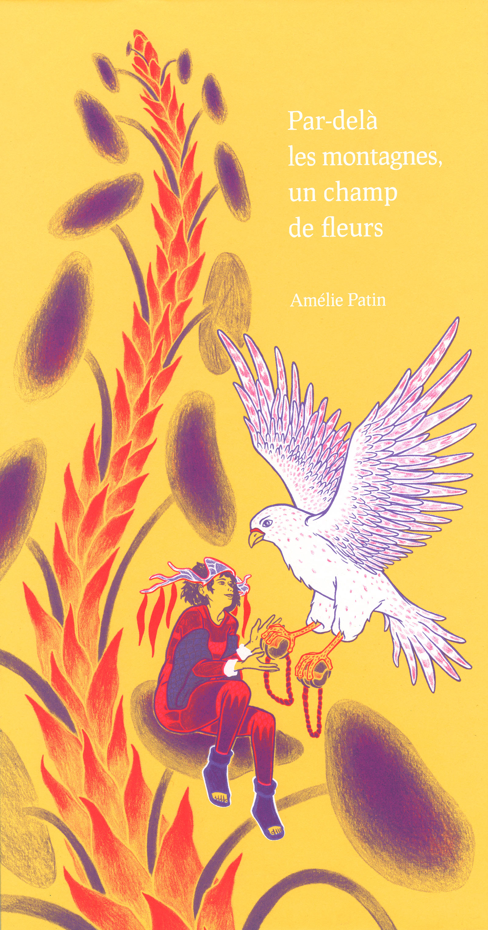 Par-delà les montagnes, un champ de fleurs